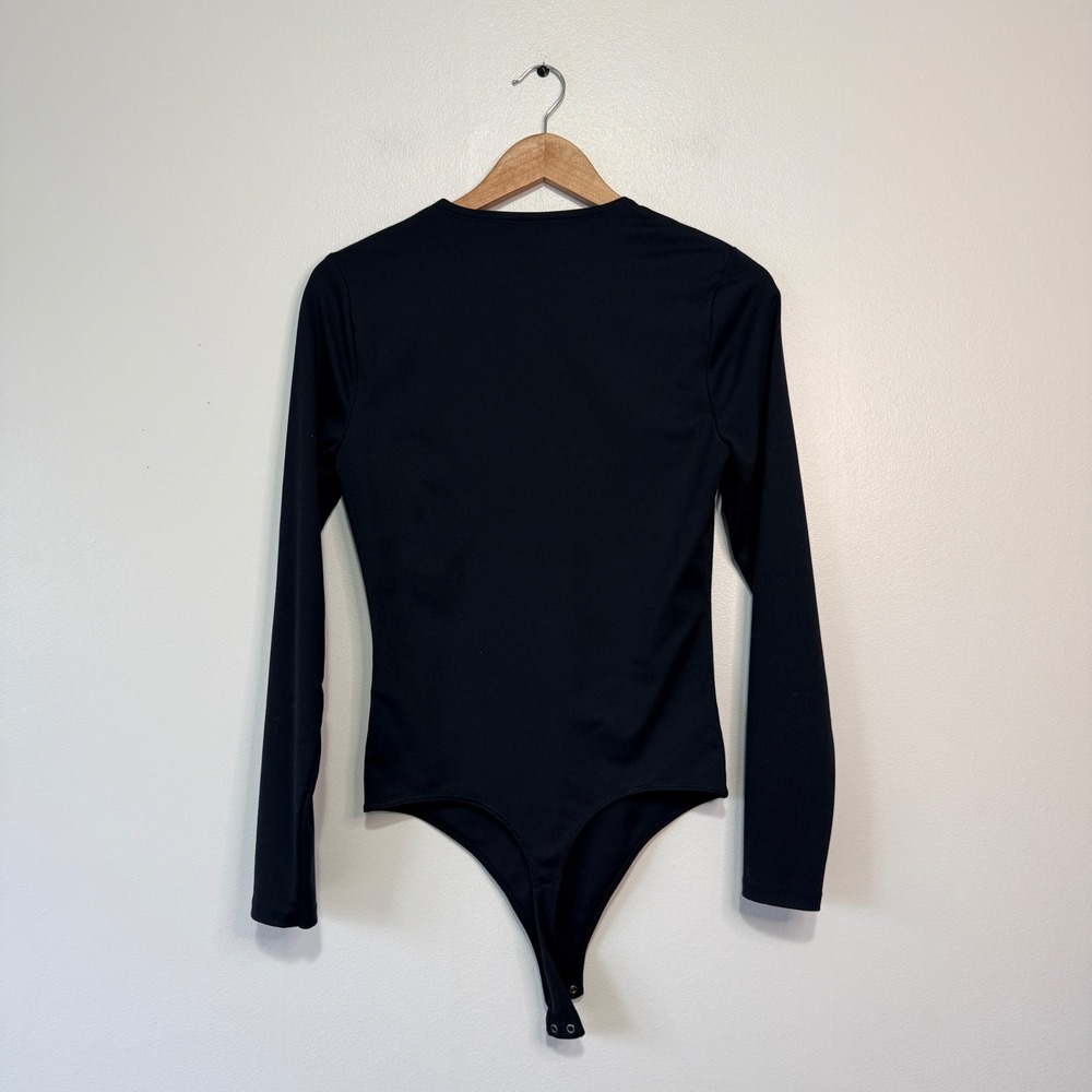 Abercrombie & Fitch Soft A&F Collection Black Long Sleeve Bodysuit Mens M - Picture 2 of 7
